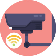 Smart home flat icon. Vector illustration.