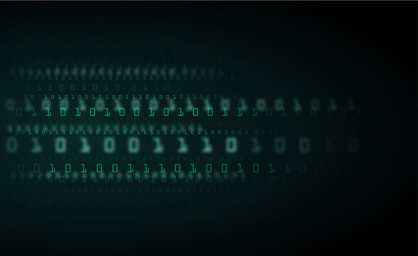 Abstract Technology Background. binary data and streaming binary code background. vector illustration EPS10