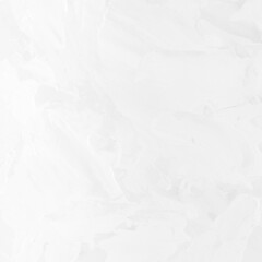 Modern contemporary acrylic background. White texture made with a palette knife. Abstract painting on paper. Mess on the canvas.