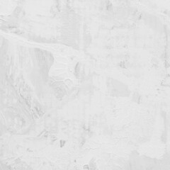 Modern contemporary acrylic background. White texture made with a palette knife. Abstract painting on paper. Mess on the canvas.