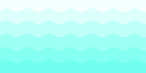 Blue white and green color wave pattern texture background. Use for design summer holiday concept.