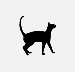 the cat icon. vector illustration