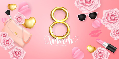 8 March. Happy Mother's Day. holiday background