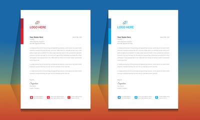 Letterhead format template, business style letterhead design template. Company letterhead template designs. Letterhead, Template.