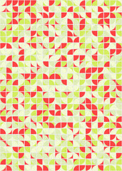 Abstract Geometric Pattern generative computational art illustration