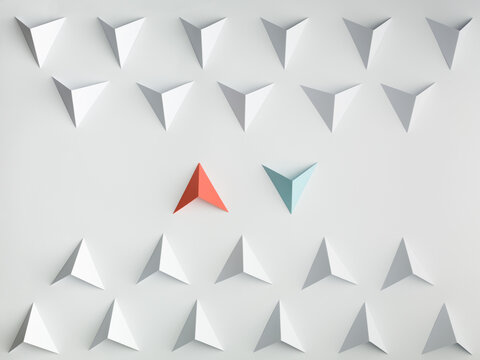 Abstract paper concepts origami