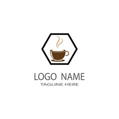 Coffee cup Logo Template vector icon design