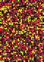 Abstract Geometric Pattern generative computational art illustration