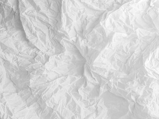 White crumpled paper texture background