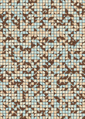 Fototapeta premium Abstract Geometric Pattern generative computational art illustration