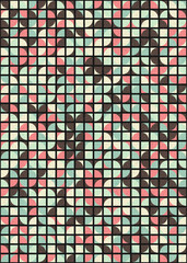 Fototapeta premium Abstract Geometric Pattern generative computational art illustration