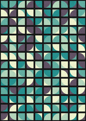 Abstract Geometric Pattern generative computational art illustration