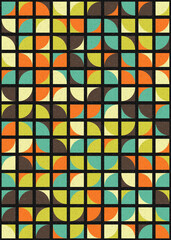 Abstract Geometric Pattern generative computational art illustration