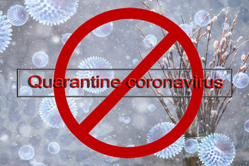 quarantine coronavirus background, abstract blurred theme coronavirus pandemic epidemic