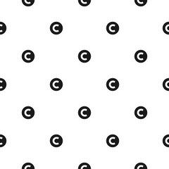 Copyright seamless pattern. Patent, Legal , Intellectual property sign. Authorship Protection.