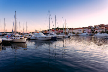 Fototapeta na wymiar Marina in Mali Losinj, Croatia.