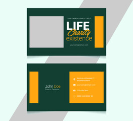 Charity Business Card Template