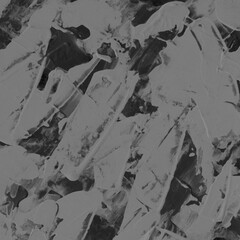 Modern contemporary acrylic background. Black texture made with a palette knife. Abstract painting on paper. Mess on the canvas.