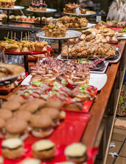 Typical tapas in a pub in Spain