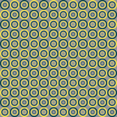 Seamless pattern of geometric shapes background with 2021 year trendy yellow and gray colors