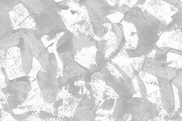 Fototapeta premium Modern contemporary acrylic background. White texture made with a palette knife. Abstract painting on paper. Mess on the canvas.