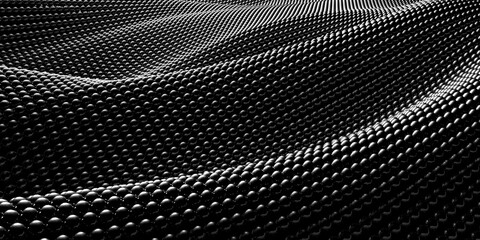 Metallic abstract wavy liquid background