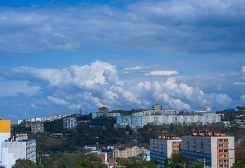 Vladivostok cityscape at daylight view.