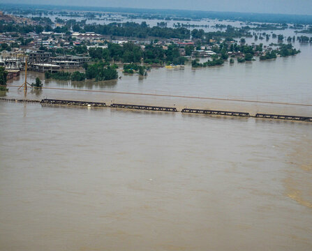 Pakistan floods in 2010 in the SWAT valley.