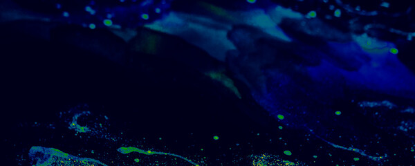 Green Beauty Shawl. Space Space Banner. Sky Elegant Canva. Aquamarine Fluid Splash. Blue Elegant Pattern. Brushed Texture. Soft Background. Abstract Decoration.