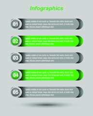 Infographics, banners for web layout.