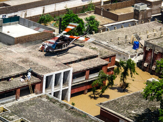 Pakistan floods in 2010 in the SWAT valley.