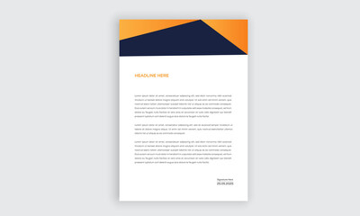 creative modern letter head templates for your project design with standard sizes.