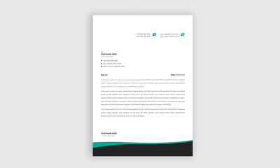 creative modern letter head templates for your project design with standard sizes.