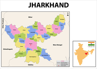 Jharkhand map
