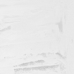 Modern contemporary acrylic background. White texture made with a palette knife. Abstract painting on paper. Mess on the canvas.