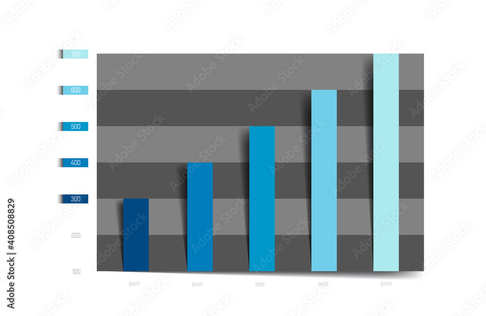 Poster chart, graph, scheme. simply color editable. infographics element. vector.