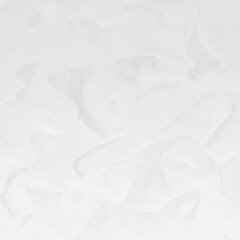 Modern contemporary acrylic background. White texture made with a palette knife. Abstract painting on paper. Mess on the canvas.