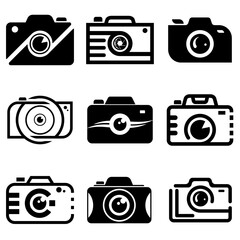Camera Logo Icon Design template For Business And Company