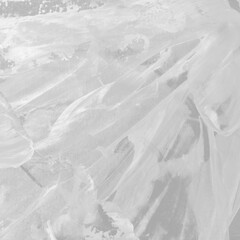 Obraz premium Modern contemporary acrylic background. White texture made with a palette knife. Abstract painting on paper. Mess on the canvas.