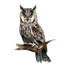 Madagascar Long-eared Owl (Asio madagascariensis)