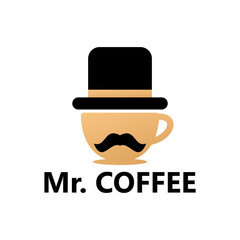 Mister coffee logo template design