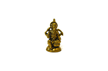 Fototapeta na wymiar Ganesha Amulet Pendant on white background