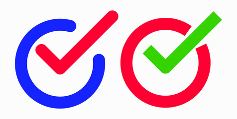 Icon ok. Okay icon. Confirmation of action. Checkbox. Choice. Vector icon.