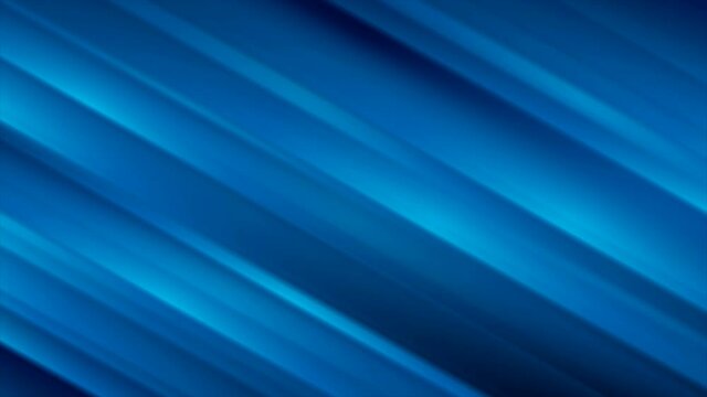 Bright blue smooth stripes abstract tech motion background. Seamless looping. Video animation Ultra HD 4K 3840x2160