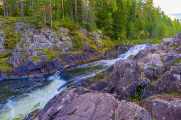 Kivach waterfall in Russian Karelia