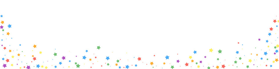 Festive decent confetti. Celebration stars. Joyous