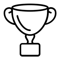 Runner Up Awards Concept Vector line Icon Design, Ice hockey Symbol on white background, contact team game Sign, Winter Sport equipment Stock,