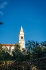 Fototapeta na wymiar Saint Mary's Church, Makovac, Mali Iz, Island of Iz, Zadar archipelago, Dalmatia, Croatia