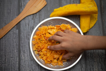 Boli with Corn Flakes