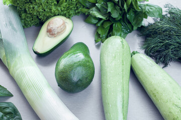 green vegetables as background